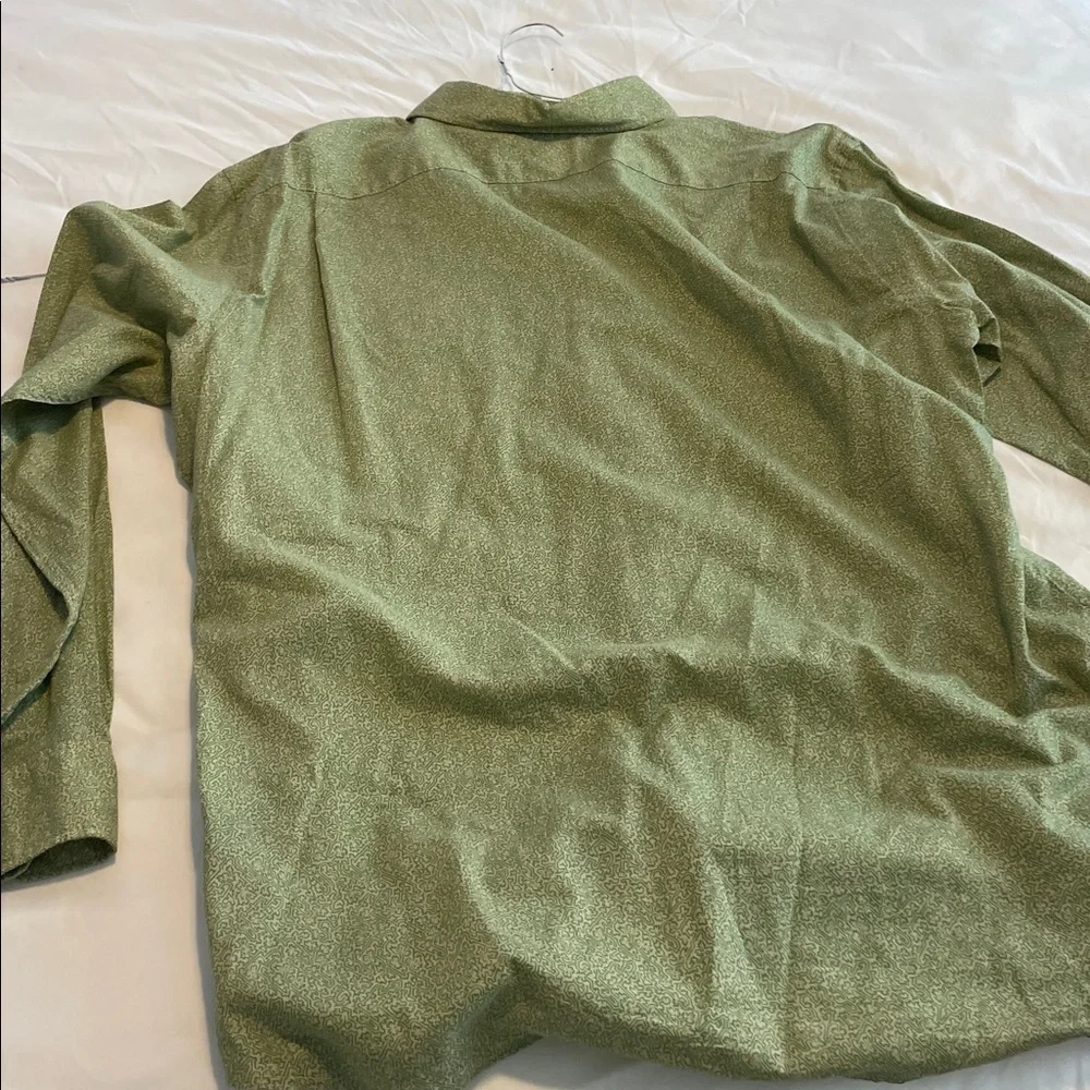 Claiborne by John Bartlett Olive Button-Down Shirt